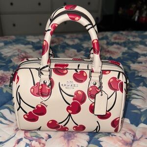 NWT - Coach - Mini Rowan - Cherry Print Women's Bag